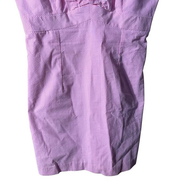 Lilly Pulitzer Phoebe Pink Stripe Ruffle Dress Size 10  TOO SHORT for me. - Picture 5 of 12